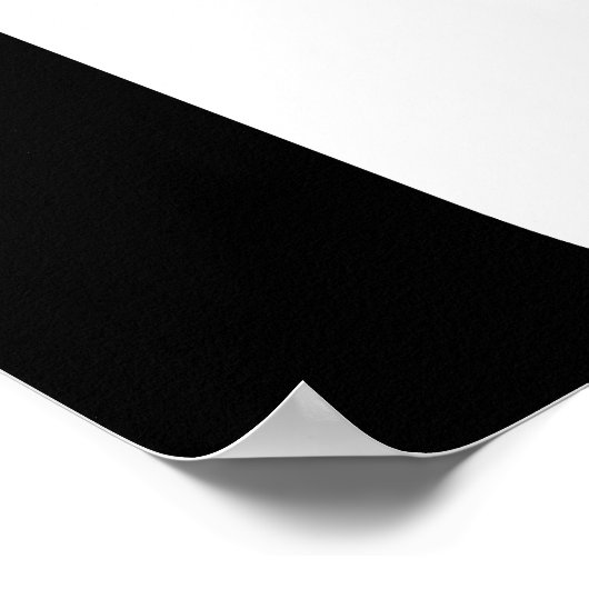 Hallo, Schattige chic minimalistisch, zwart-wit mo Poster (Hoek)