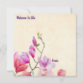 Hallo Schattige meisje en kat Kaart (Achterkant)