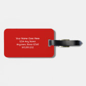 Hallo Schattigeste Kachina Doll Face Foto Bagagelabel (Achterkant horizontaal)