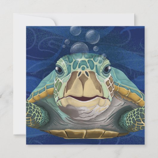 Hallo Schildpad Wenskaart (Voorkant)