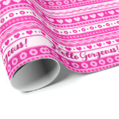 Hallo Schone Galentine's Day Mooie Roze Harten Cadeaupapier