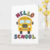 Hallo School Kaart (Gele Bloem)