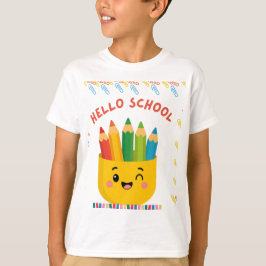 Hallo School: Kleurrijke Leerreis. T-shirt