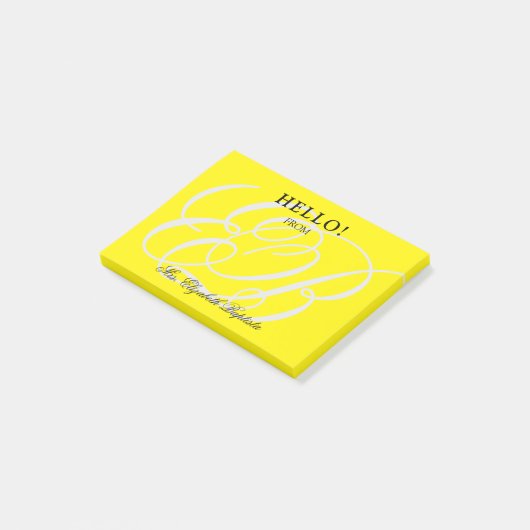 Hallo School Teacher Post-it® Notes (Schuin)