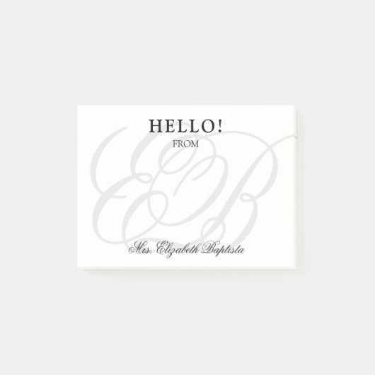Hallo Schoolleraar Post-it® Notes (Voorkant)