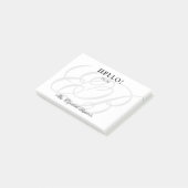 Hallo Schoolleraar Post-it® Notes (Schuin)