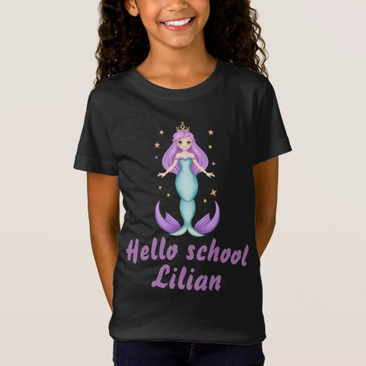 Hallo Schoolt-shirt T-shirt (Voorkant)