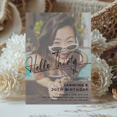 Hallo Script # Dertig minimale foto 30e verjaardag Kaart