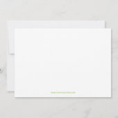 Hallo Script Foto Groen - Geboorteaankondiging Aankondiging (Achterkant)