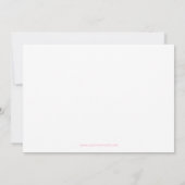 Hallo Script Foto Roze - Geboorteaankondiging Aankondiging (Achterkant)