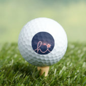 "hallo" Script Mountain Sunset Design Golfballen (Insitu Shirt)