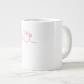 "hallo" Script Mountain Sunset Design Grote Koffiekop (Voorkant rechts)