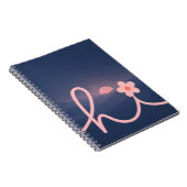 "hallo" Script Mountain Sunset Design Notitieboek (Rechterzijde)