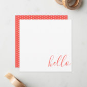 Hallo Script Notitiekaartje (Voorkant / Achterkant in situ)