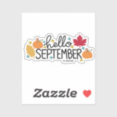 Hallo September (versie 2) Sticker (Vel)