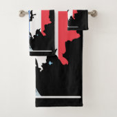 hallo set van Paris Design Bath Towel Set Bad Handdoek (Insitu)