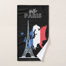 hallo set van Paris Design Bath Towel Set Bad Handdoek