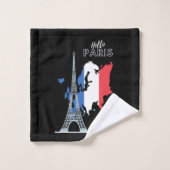 hallo set van Paris Design Bath Towel Set Bad Handdoek (Wasdoekje)
