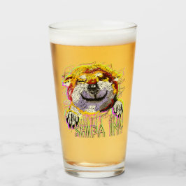 "HALLO" SHIBA INU GLAS