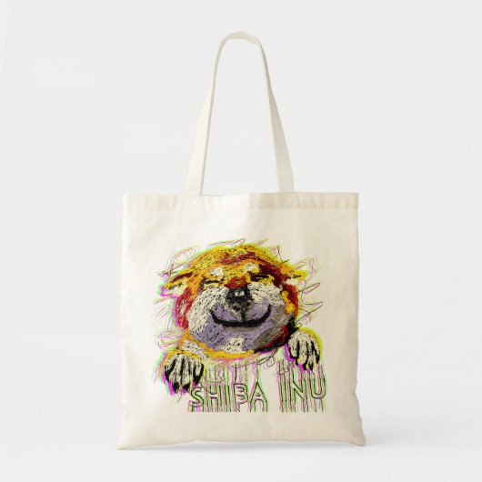 "HALLO" SHIBA INU TOTE BAG (Voorkant)