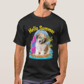 Hallo Shichon zomer hondenvakantie 2022 T-shirt (Voorkant)