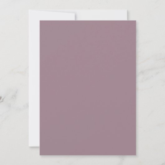 hallo Simple Minimalist Lavender Baby Birth Annou Aankondiging (Achterkant)
