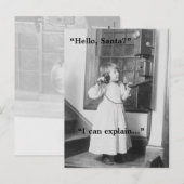 Hallo Sinterklaas? -Briefkaart Feestdagenkaart (Voorkant / Achterkant)