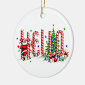 Hallo Sinterklaas Candy Canes Keramisch Ornament (Links)
