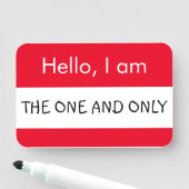 hallo... Slechts één Naamplaatje (In situ)