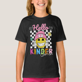 Hallo Smile Face ® Kleuterschool Terug naar school T-shirt