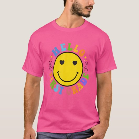 Hallo Smile Face T-shirt (Voorkant)