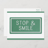Hallo Smiles Motivatie Quote Blank Briefkaart (Voorkant / Achterkant)