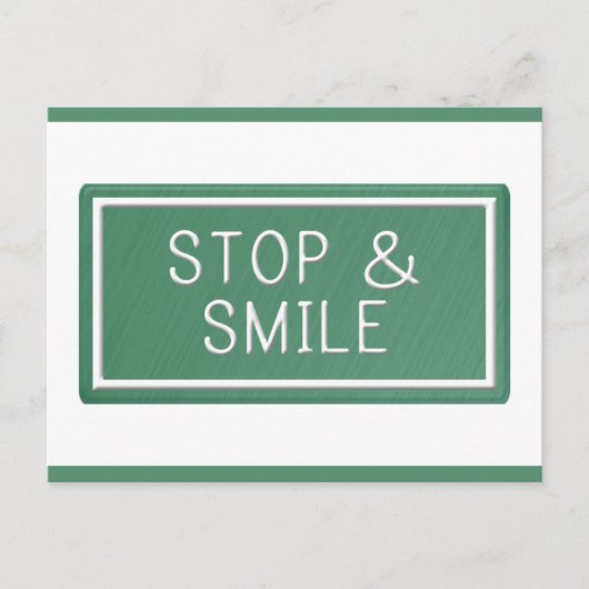 Hallo Smiles Motivatie Quote Blank Briefkaart (Voorkant)