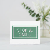 Hallo Smiles Motivatie Quote Blank Briefkaart (Staand voorkant)