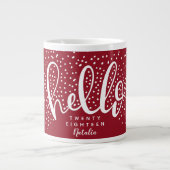 Hallo Sneeuw Kerstcadeau mok (Voorkant)