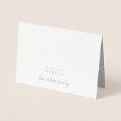 HALLO SNEEUW NIEUWJAARSKAART FOLIE KAARTEN (Voorkant)