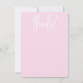 HALLO snoep ZAKELIJK DANK U modern Bedankkaart (Achterkant)