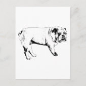 Hallo Snow-Bulldog-Briefkaart Briefkaart (Voorkant)