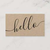 hallo sociale media - pictogrammen voor netwerkvor visitekaartje (Voorkant)