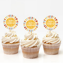 Hallo Sonshine Boho Baby shower Sun Burst Sticker