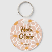 Hallo Spaans Autumn Herfst Vibes Personalize Sleutelhanger (Voorkant)