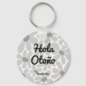 Hallo Spaans Autumn Herfst Vibes Personalize Sleutelhanger (Voorkant)