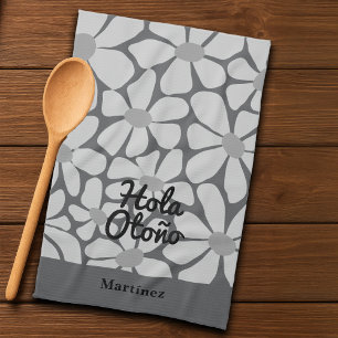 Hallo Spaans Autumn Herfst Vibes Personalize Theedoek