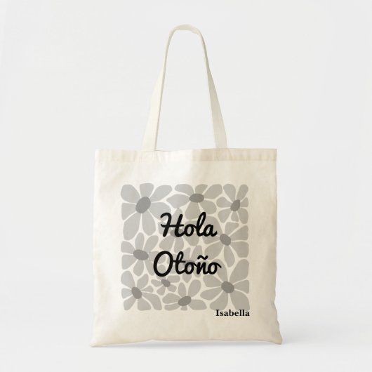 Hallo Spaans Autumn Herfst Vibes Personalize Tote Bag (Voorkant)