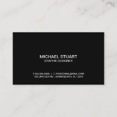 hallo Speech Bubble | Casual modern zwart-wit Visitekaartje (Achterkant)