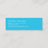 "Hallo" Speech Bubble Contactkaartje (Achterkant)