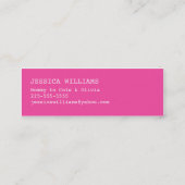 "Hallo" Speech Bubble Contactkaartje (Achterkant)