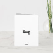 HALLO Speech Bubble Typography Wenskaart Kaart (Achterkant)