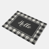 Hallo Speels ontwerp Buffalo Plaid Deurmat (Schuin)