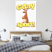 Hallo Sport Canvas Afdruk (Insitu (Slaapkamer))